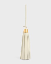 TASSEL CHARM IN SMOOTH LAMBSKIN - ULTRA WHITE - BAG CHARMS - 2 | CELINE