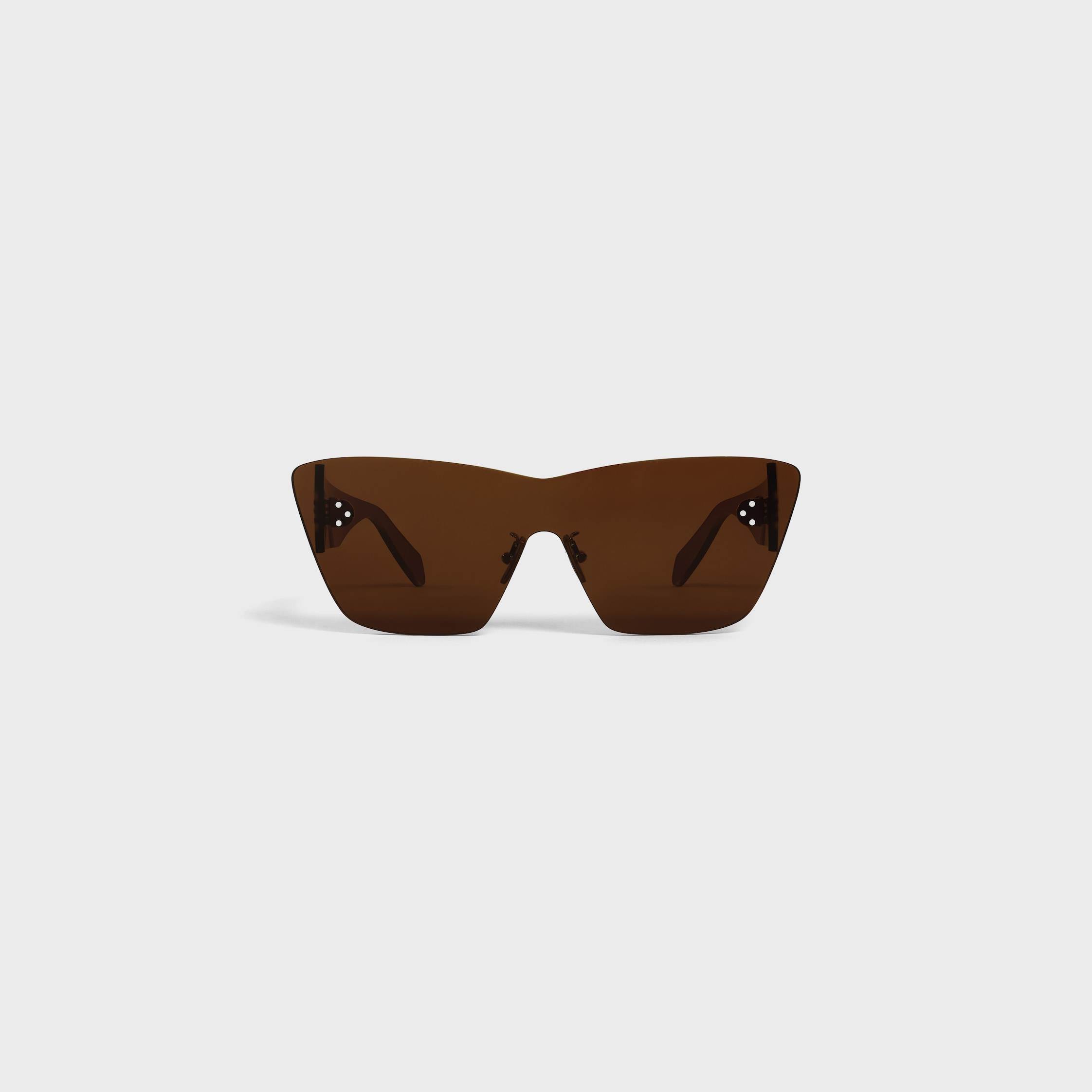 Sundown Shade Sunglasses in Nylon - Khaki Brown | CELINE