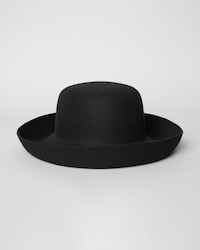 blossom hat IN wool felt - BLACK -  - 2 | CELINE