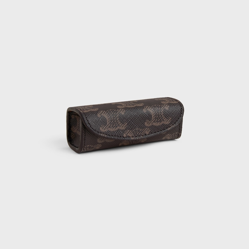 ETUI A ROUGE A LEVRE TOILE TRIOMPHE - Noir / Tan - ACCESSOIRES - 1 | CELINE