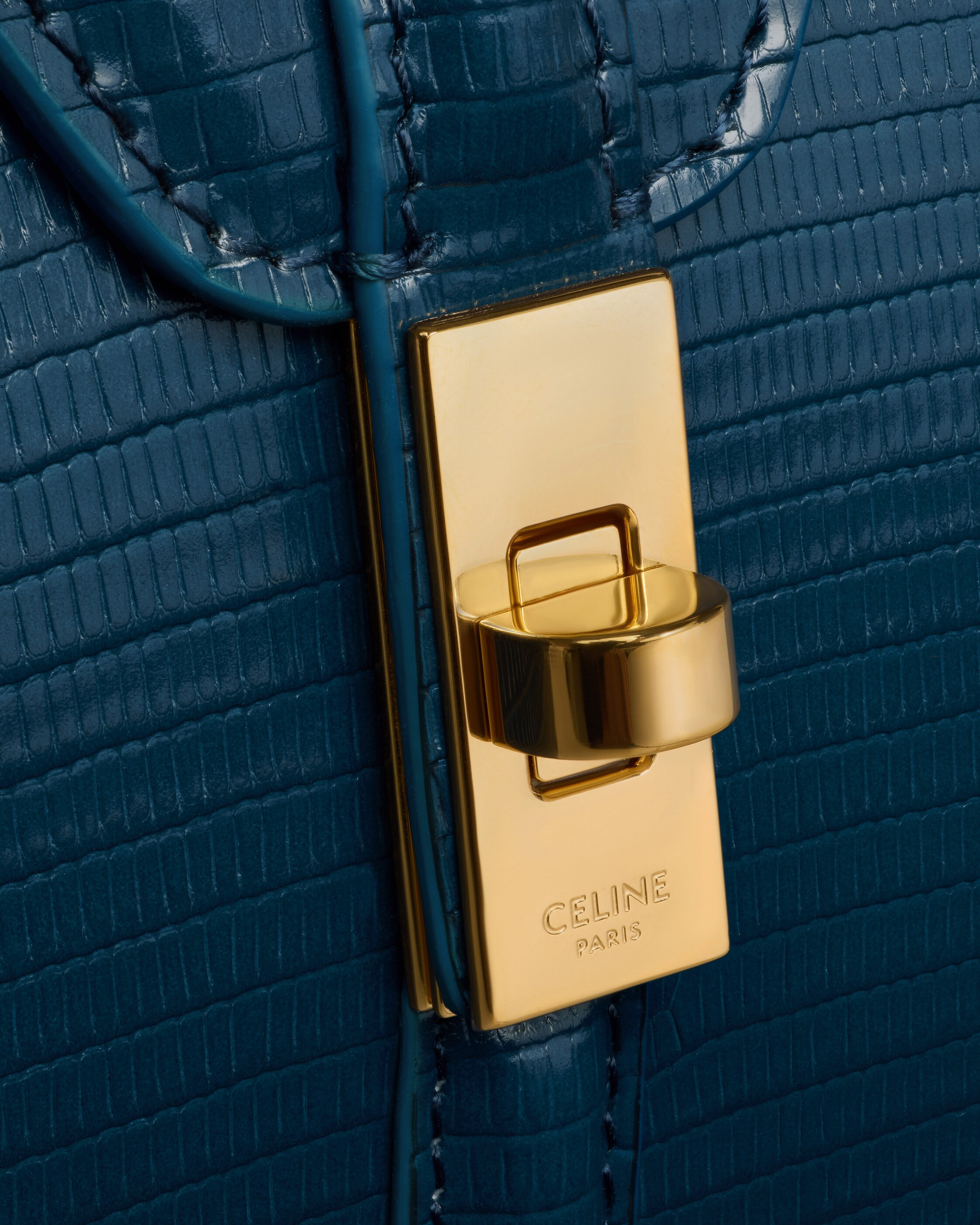 MINI 16 IN Lizard - TEAL BLUE | CELINE