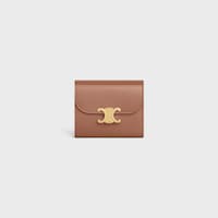 スモール フラップウォレット トリオンフ / シャイニーカーフスキン - ブロンズ - ラッキーデー セレクション - 1 | CELINE
