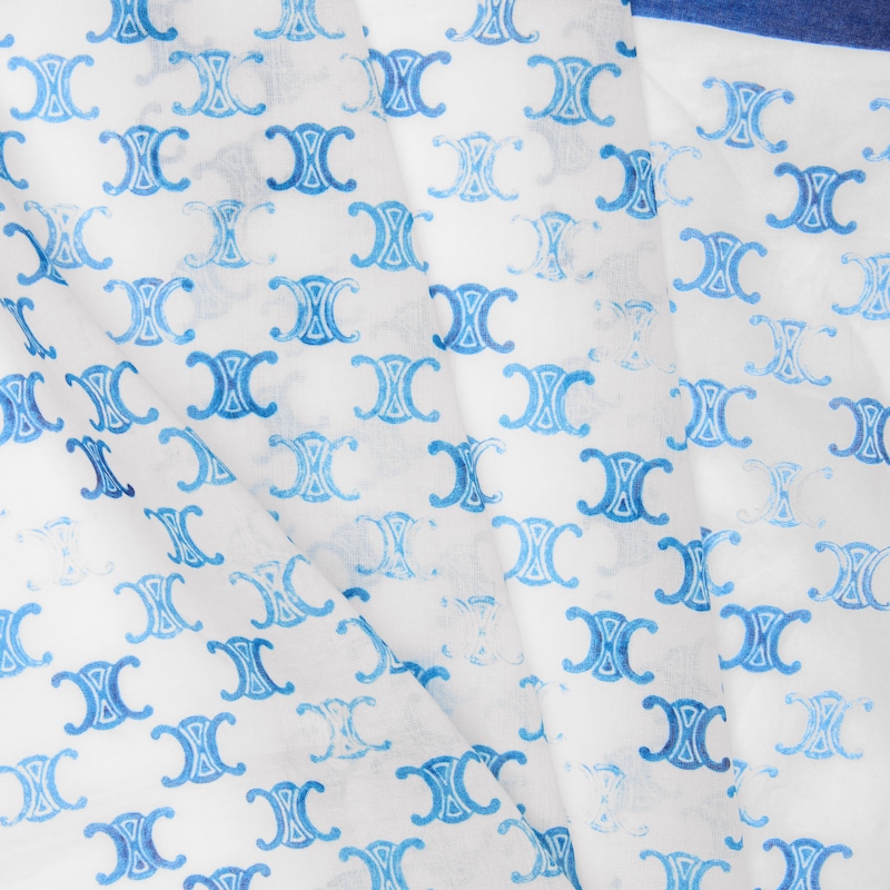 bandana IN cotton - WHITE/BLUE -  - 1 | CELINE