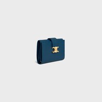 ファイン ストラップウォレット ニノ / サプルグレインドカーフスキン - ティールブルー - 財布・ウォレット - 2 | CELINE