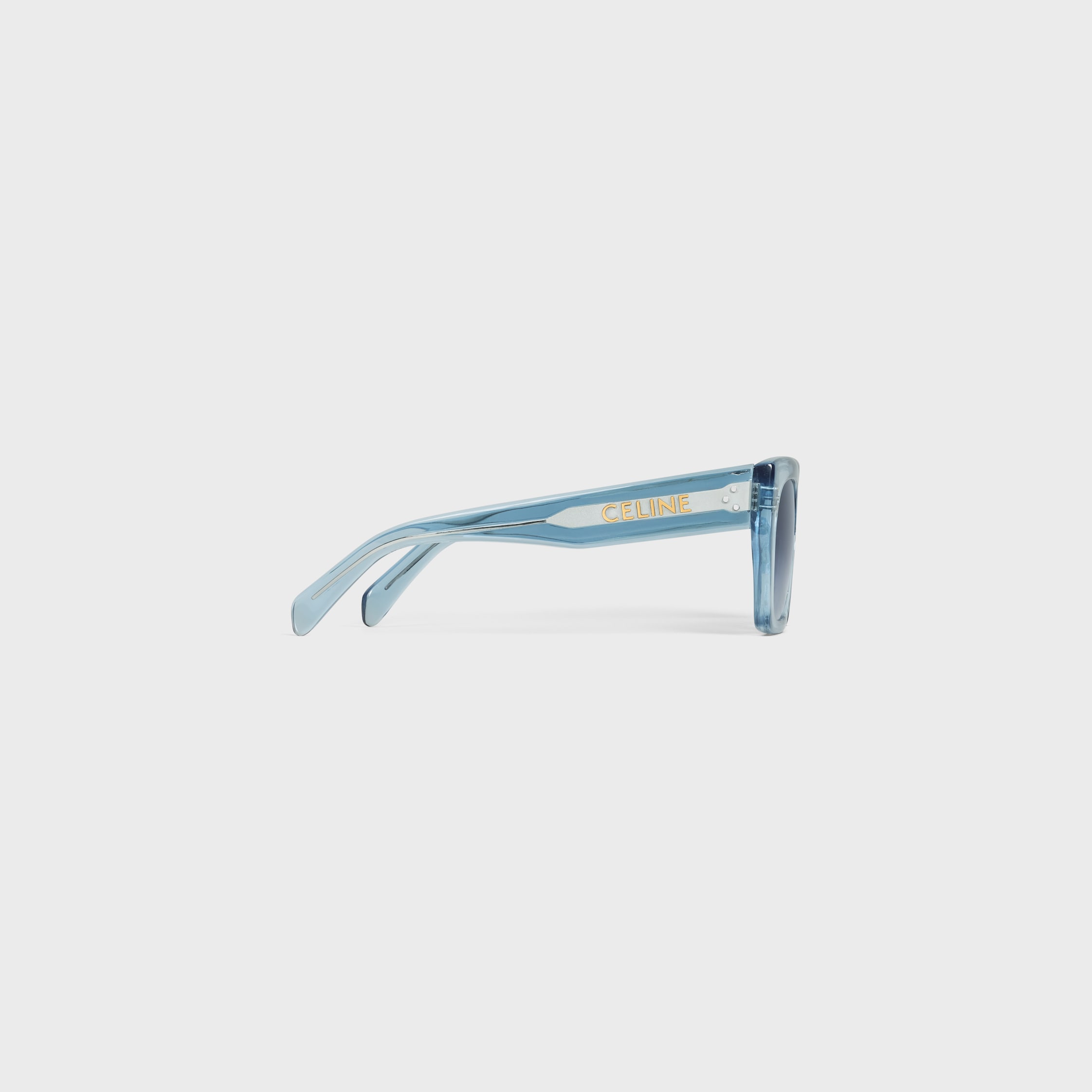 Cat Eye S342 sunglasses in Acetate - Transparent Light Blue | CELINE