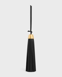 TASSEL CHARM IN SMOOTH LAMBSKIN - BLACK - BAG CHARMS - 2 | CELINE