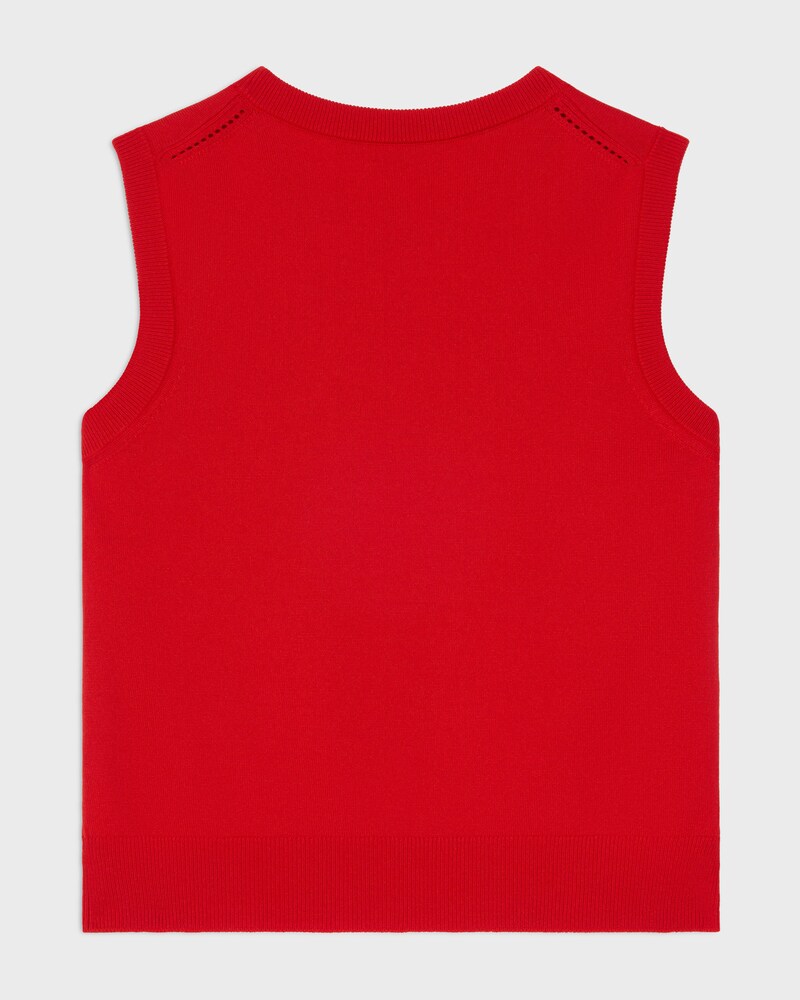 Oberteil AUS feiner Wolle - ROT -  - 1 | CELINE