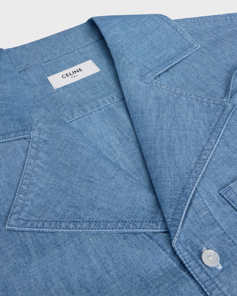 dress IN cotton denim - STONE BIO WASH -  - 1 | CELINE