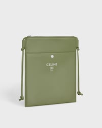 MARKANTE TASCHE TAKE AWAY AUS LAMMGLATTLEDER - HELLES KHAKI - UMHÄNGETASCHEN - 2 | CELINE