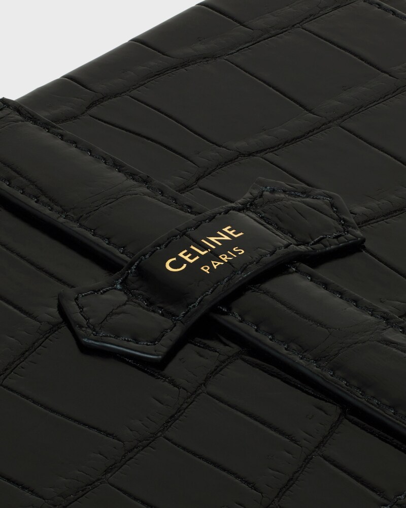 Grande estojo para joias em crocodilo - PRETO - LIFESTYLE - 1 | CELINE