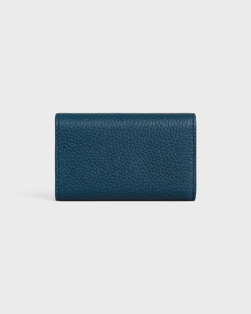 key case IN GRAINED CALFSKIN - TEAL BLUE - OTHER ACCESSORIES - 1 | CELINE