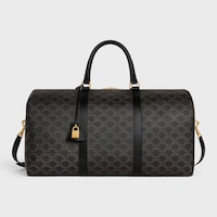 Big Travel Bag IN Triomphe Canvas AND calfskin - BLACK - HAND-PICKED GIFTS - 1 | CELINE