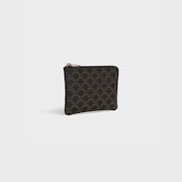 Coin Purse  IN Triomphe Canvas - Black - COIN HOLDERS - 2 | CELINE