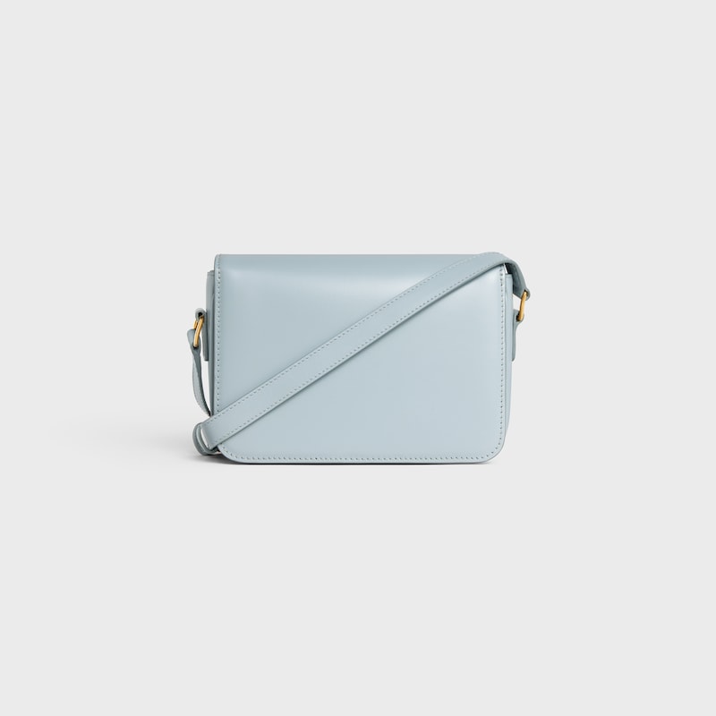 Teen Triomphe Bag in shiny calfskin - ICE BLUE - TRIOMPHE - 1 | CELINE