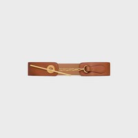 HEBILLA DISC CELINE GRANDE 50 MM DE PIEL DE BECERRO NATURAL FLEXIBLE - TOSTADO -  - 2 | CELINE