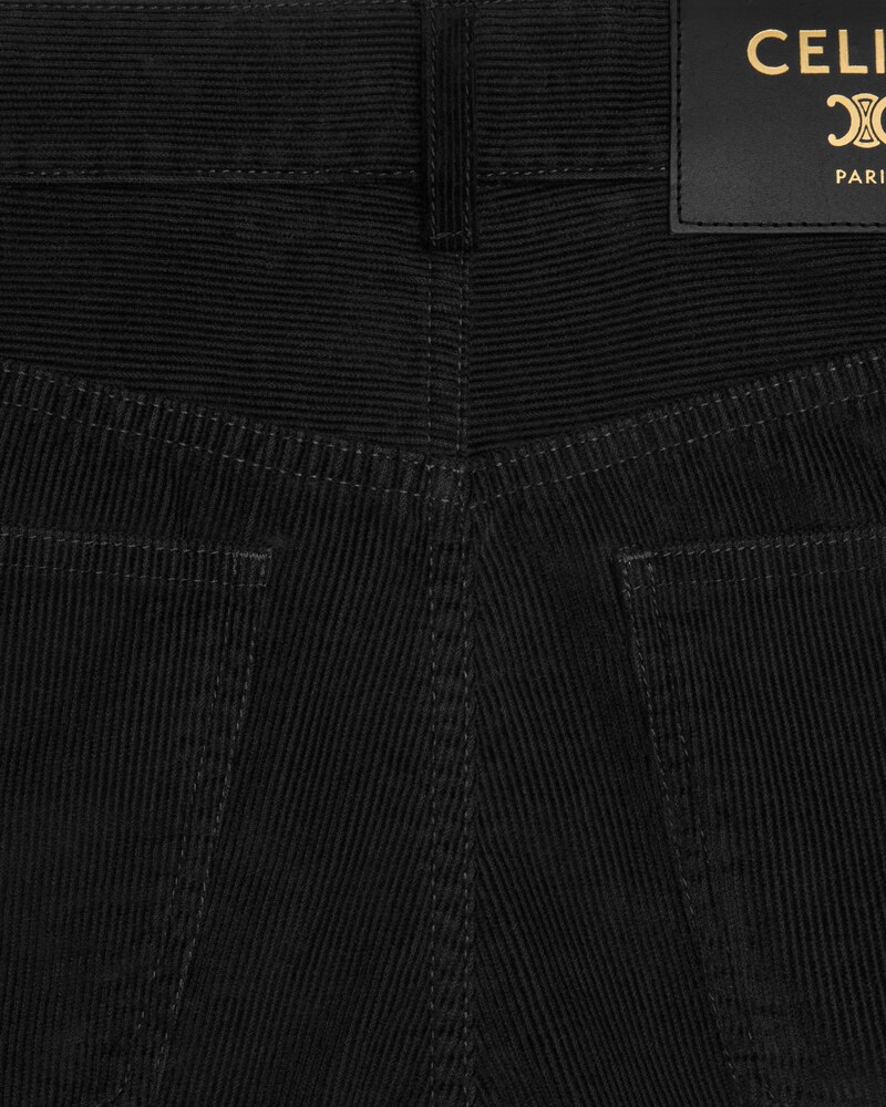 jolene jeans in corduroy - BLACK LIGHT STONE WASH -  - 1 | CELINE