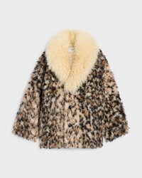 manteau mohair alpaga - LEOPARD -  - 1 | CELINE