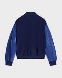 TEDDY JACKET IN TEXTURED WOOL - ROYAL BLUE -  - 2 | CELINE