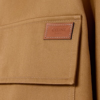 LIBERTY SHIRT IN COTTON SATIN - CHESTNUT -  - 2 | CELINE