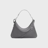 Large Romy IN SUPPLE GRAINED CALFSKIN - GREY - CROSS-BODY BAGS - 2 | CELINE