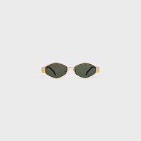 Triomphe Metal 02 Sunglasses in Metal - GOLD / GREEN -  - 1 | CELINE
