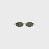 Triomphe Metal 02 Sunglasses in Metal - GOLD / GREEN -  - 1 | CELINE