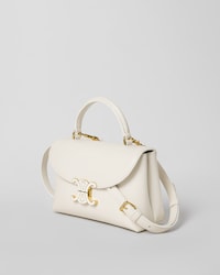 TEEN NINO BAG IN SMOOTH SATINATED CALFSKIN WITH ENAMEL CLOSURE - CREAMY WHITE - NINO - 2 | CELINE