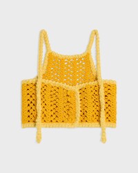 top coton crochet - orange clair -  - 2 | CELINE