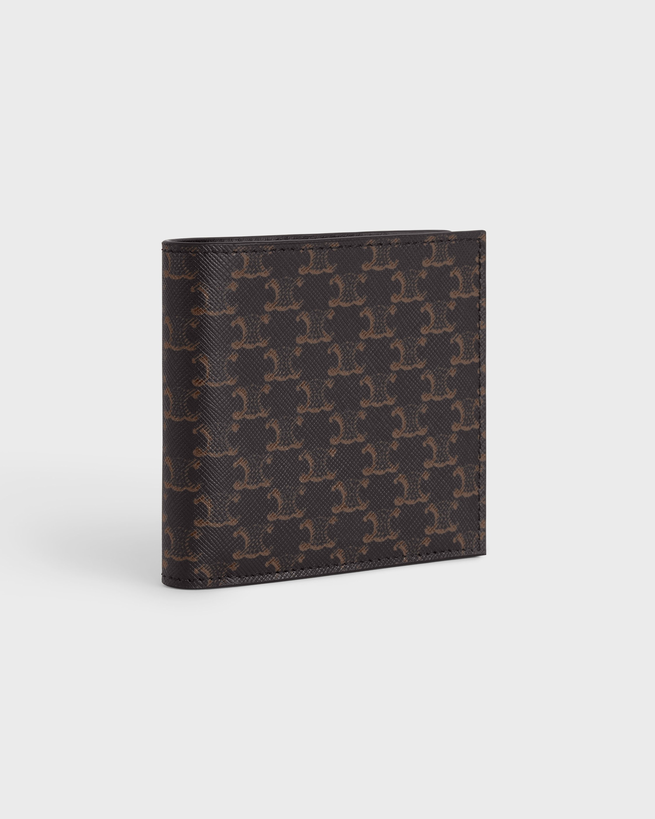 Bi-fold card holder IN Triomphe Canvas - Black | CELINE