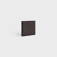 Bi-fold card holder IN Triomphe Canvas - Black - TRIOMPHE CANVAS - 2 | CELINE