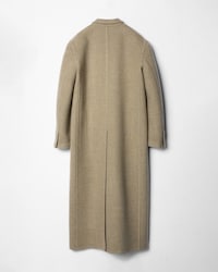 Mantel aus Wolle und Seide - HELLKAKI-MELANGE -  - 2 | CELINE