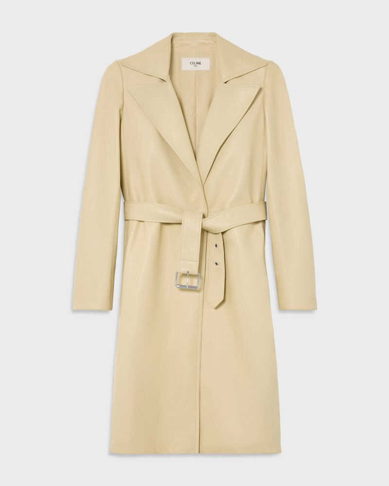 coat IN SOFT LAMBSKIN - ALBATRE -  - 1 | CELINE