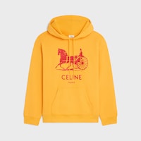 hoodie IN cotton fleece - JAUNE TOURNESOL / RED -  - 1 | CELINE