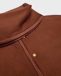 scarf jacket IN WOOL CLOTH - COGNAC -  - 2 | CELINE
