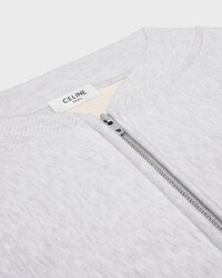 CHAQUETA TEDDY DE FELPA DE ALGODÓN - GRIS PÁLIDO/BLANCO CRUDO -  - 2 | CELINE