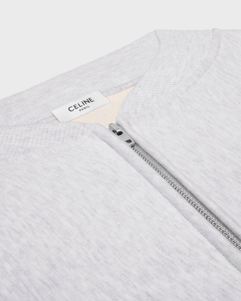 teddy molleton coton - PALE GREY/ OFF WHITE -  - 1 | CELINE