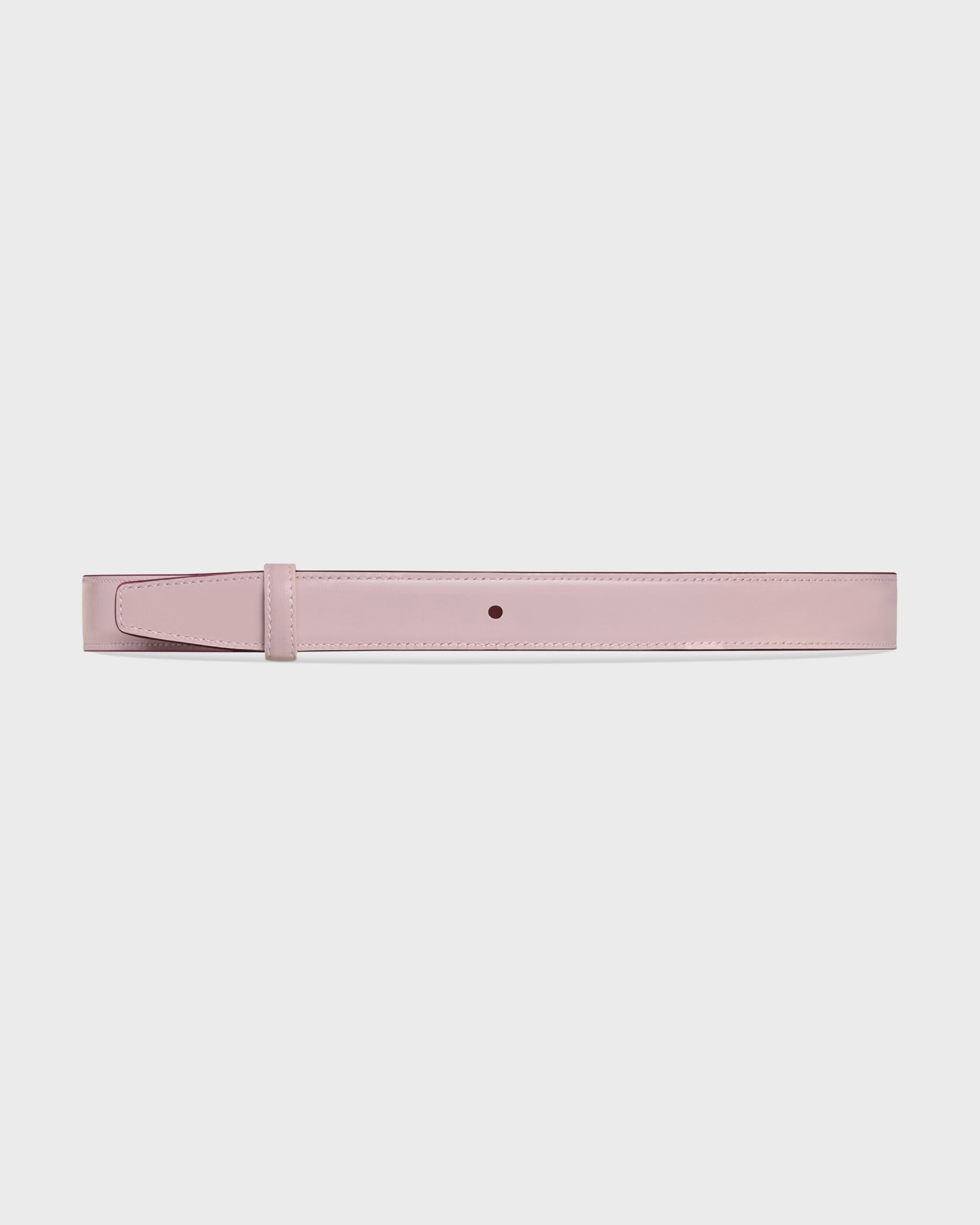 Reversible Strap 25MM IN TAURILLON - DEEP BURGUNDY / BLEACHED PINK