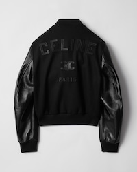 teddy jacket IN TEXTURED WOOL - BLACK -  - 2 | CELINE