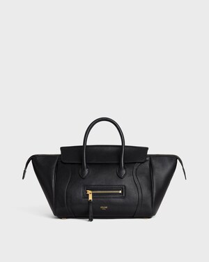 LITTLE LUGGAGE IN SUPPLE SHINY LAMBSKIN - BLACK - CROSS-BODY BAGS - 1 | CELINE