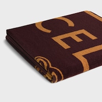 beach towel IN celine triomphe terry cotton - MAHOGANY / CAMEL -  - 2 | CELINE