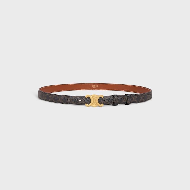 Triomphe Belt 18MM IN TRIOMPHE CANVAS - TAN -  - 1 | CELINE