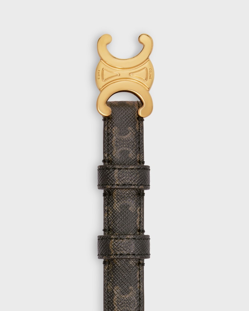 Triomphe Belt 18MM IN TRIOMPHE CANVAS - TAN -  - 1 | CELINE