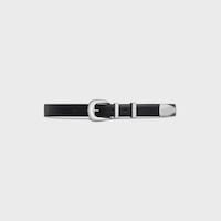 CINTURÓN ESTILO VAQUERO 25 MM DE PIEL TAURILLON - NEGRO -  - 2 | CELINE