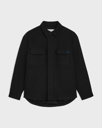 surchemise flanelle laine - Noir -  - 1 | CELINE