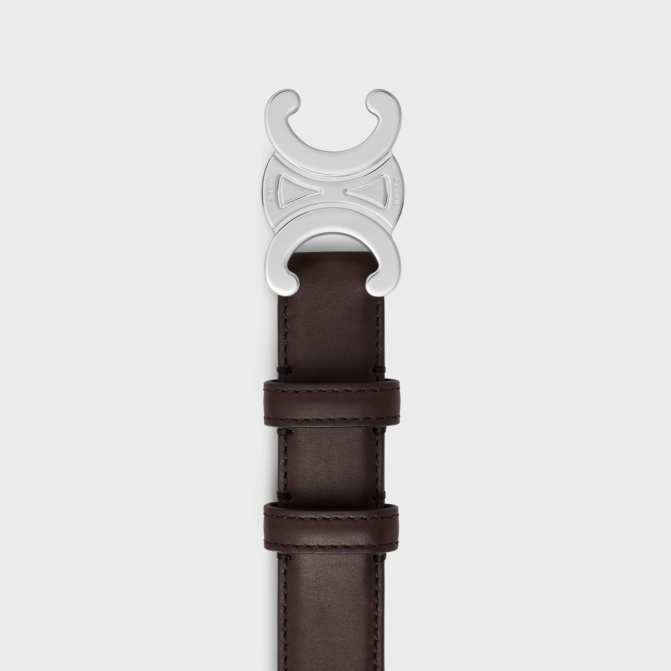 トリオンフベルト 25mm / ナチュラルカーフスキン - ブラウン | CELINE