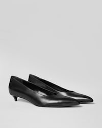 KITTEN PUMP EM PELE DE BEZERRO - PRETO - - 2 | CELINE