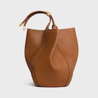LARGE DROP BUCKET BAG IN SUPPLE SMOOTH CALFSKIN - GOLDEN TAN - EVENING - 2 | CELINE