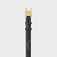 Triomphe Belt 25MM IN PYTHON - DEEP NAVY -  - 2 | CELINE