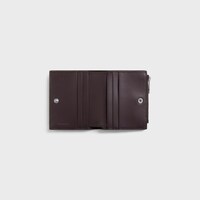 Compact Wallet IN GRAINED CALFSKIN - ESPRESSO - WALLETS - 2 | CELINE