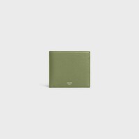Bi-fold Wallet IN GRAINED CALFSKIN - LIGHT KHAKI - WALLETS - 1 | CELINE